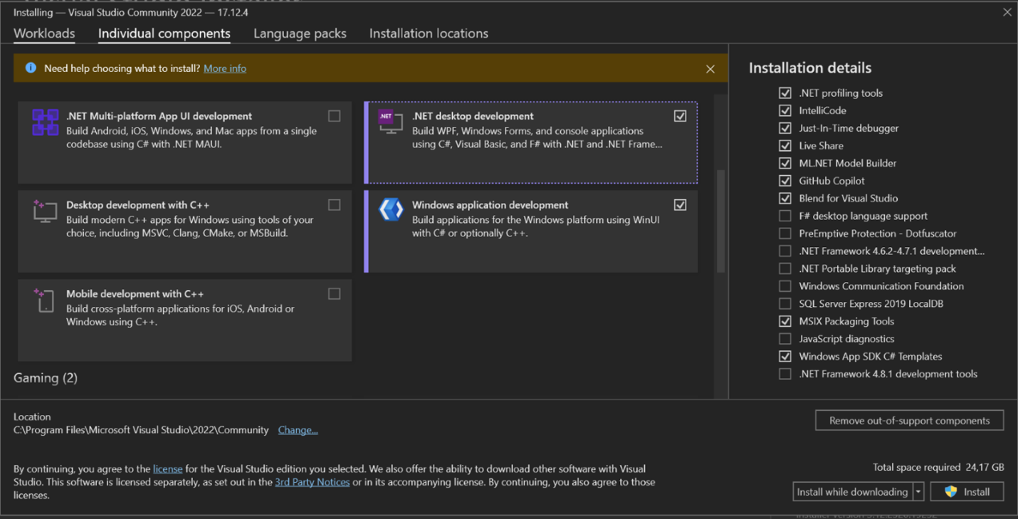 Visual Studio Snip